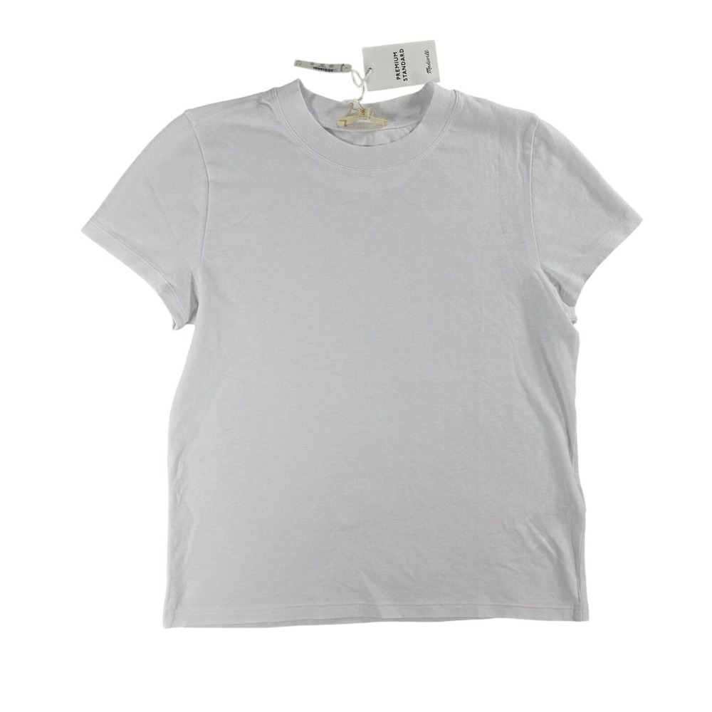 Madewell Womens XXS White The Relaxed Tee In Vintage Jersey Premium Standard